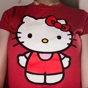 Y2k Red Hello Kitty Tshirt